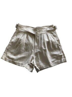 Banana Republic Wrap Buckle Bermuda Shorts Linen  Trousers  12 NWT